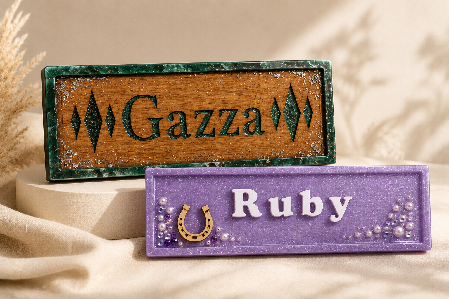 Veloura Personalised Plaques