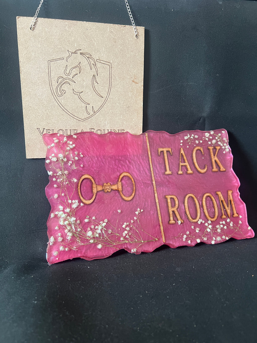 Veloura Resin Tack Room Door Sign