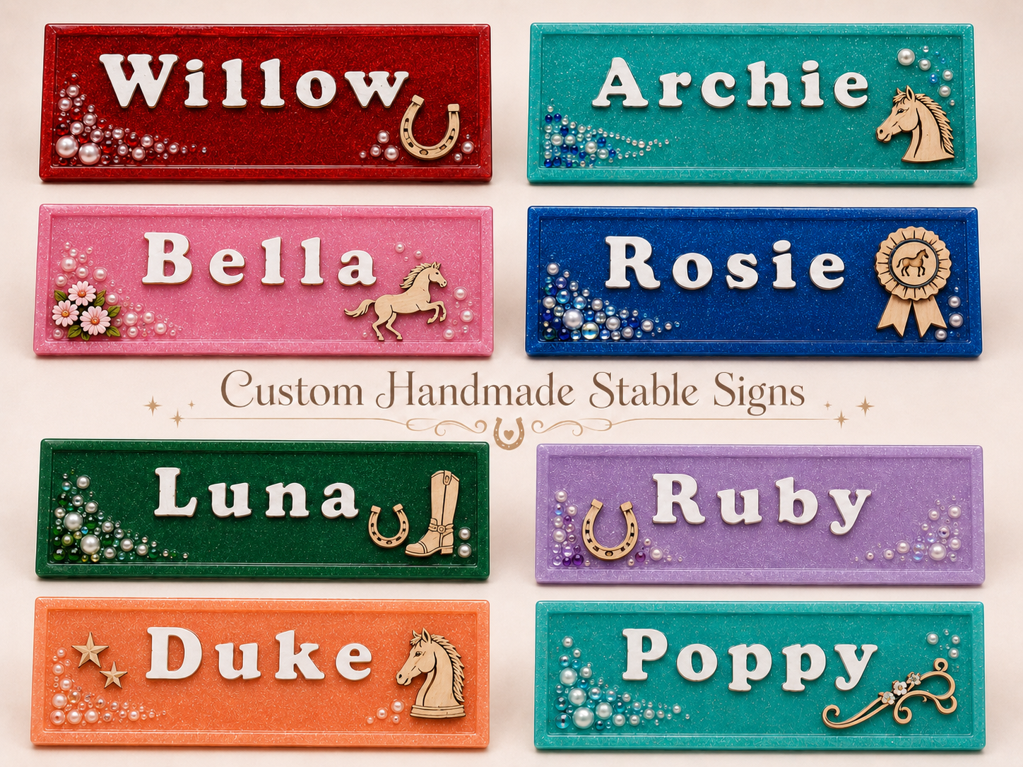 Veloura Classic Personalised Plaque - Style A