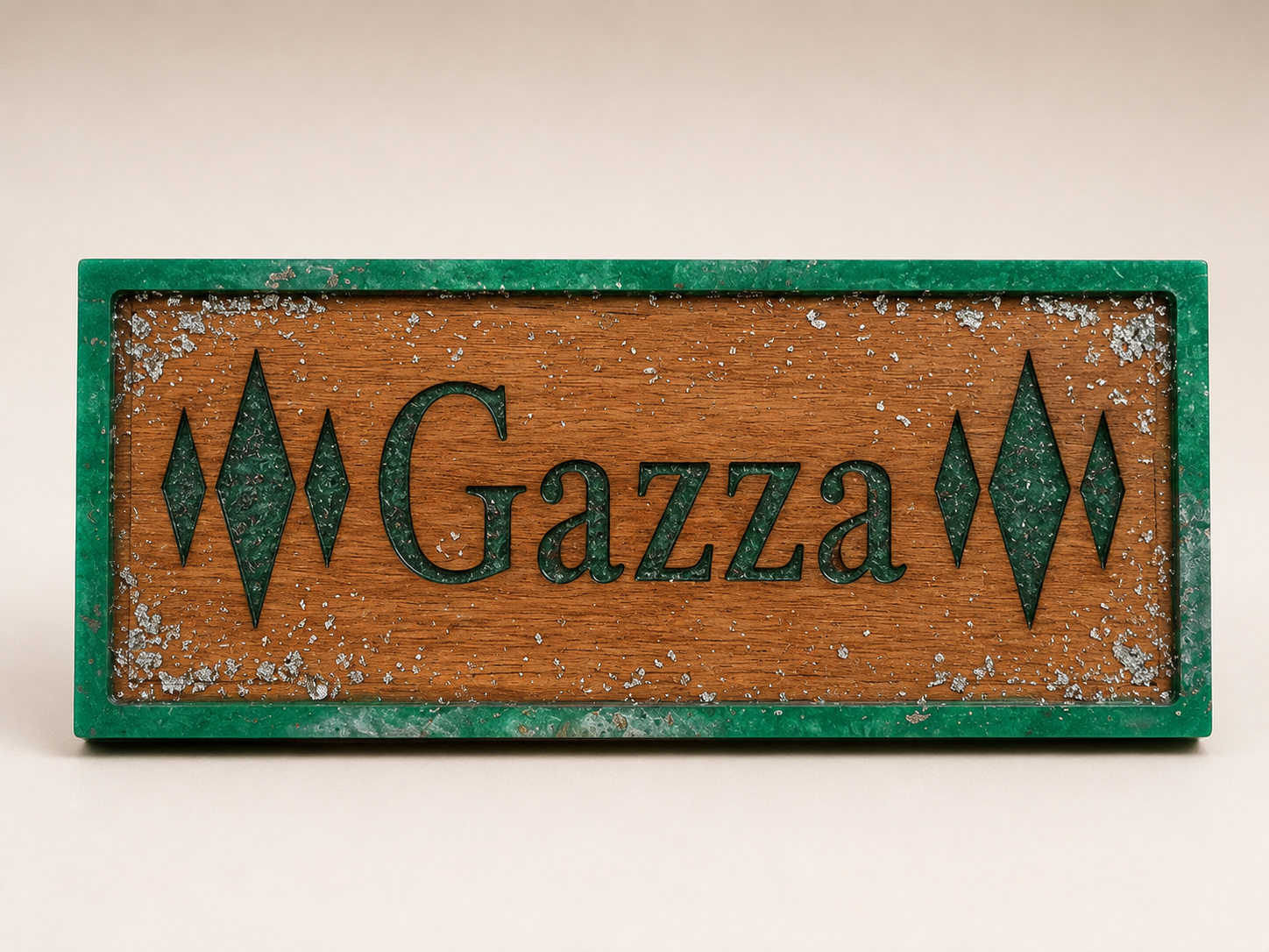 Veloura Classic Personalised Plaque - Style B