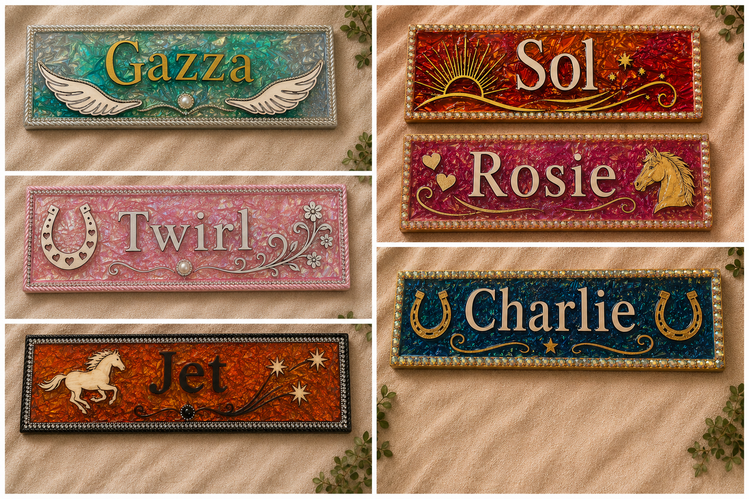 Veloura Classic Personalised Plaque - Style C