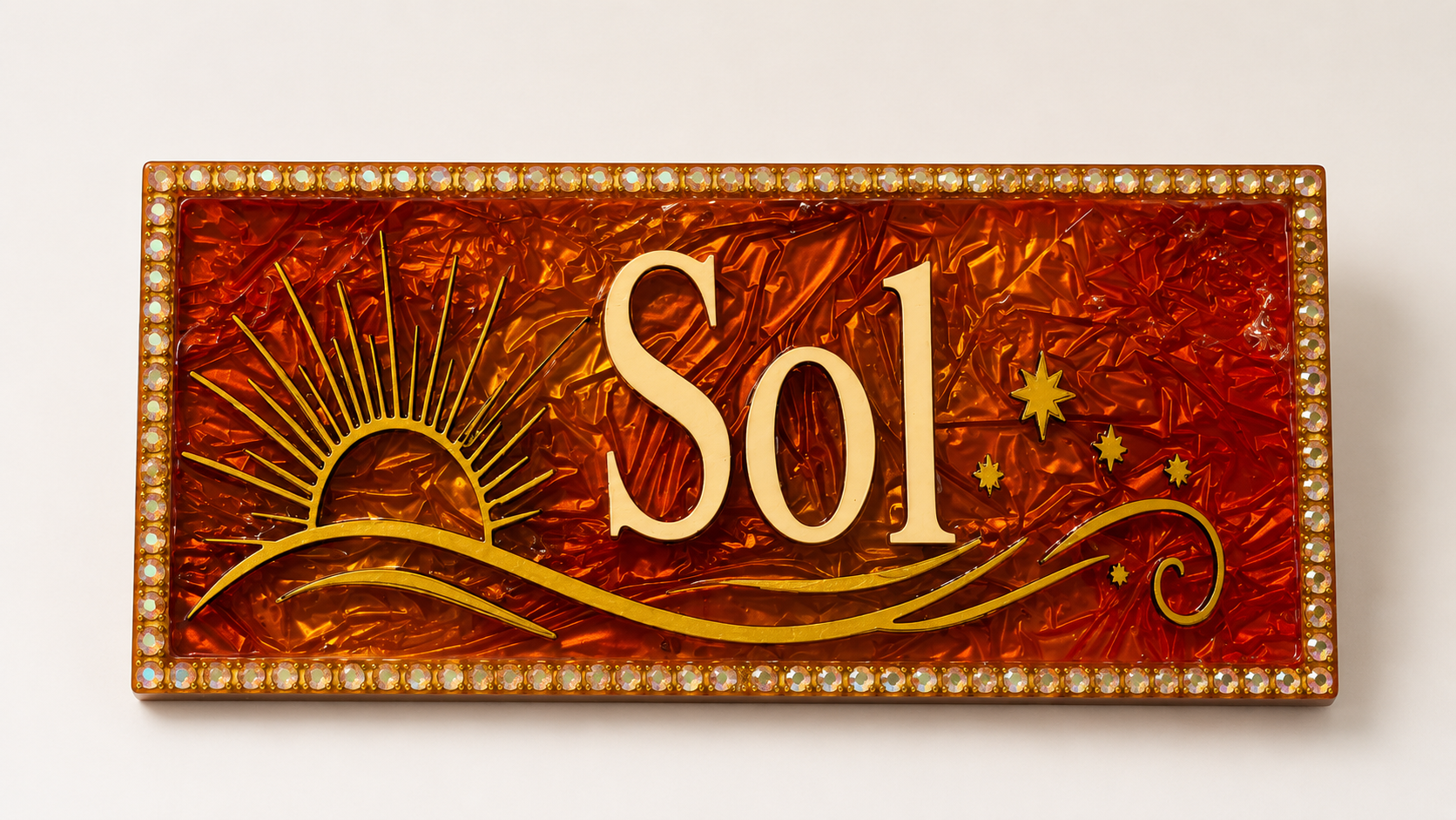 Veloura Classic Personalised Plaque - Style C