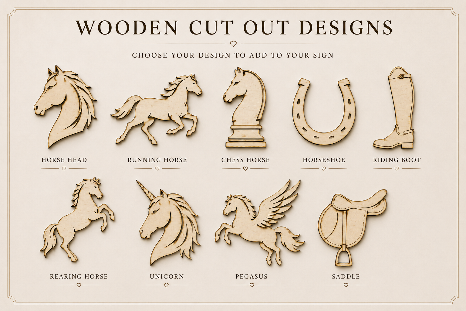 Veloura Classic Personalised Plaque - Style B