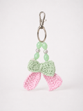 Beaded Bow Charm (Two Tone)