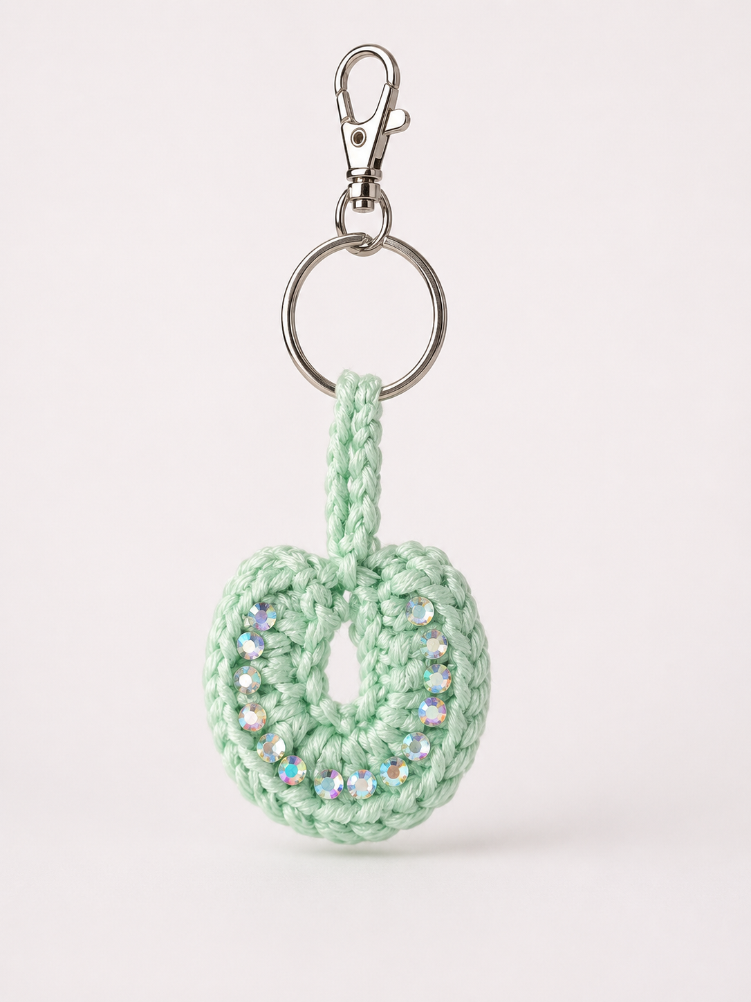 Rhinestone Horseshoe Charm