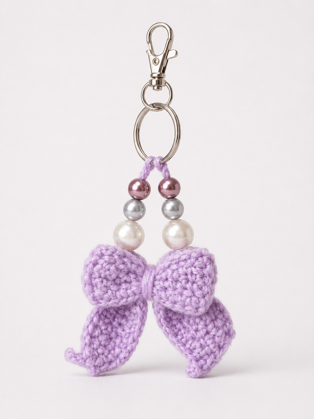Beaded Bow Charm (Single colour)