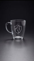 Veloura Etched Glass Mug
