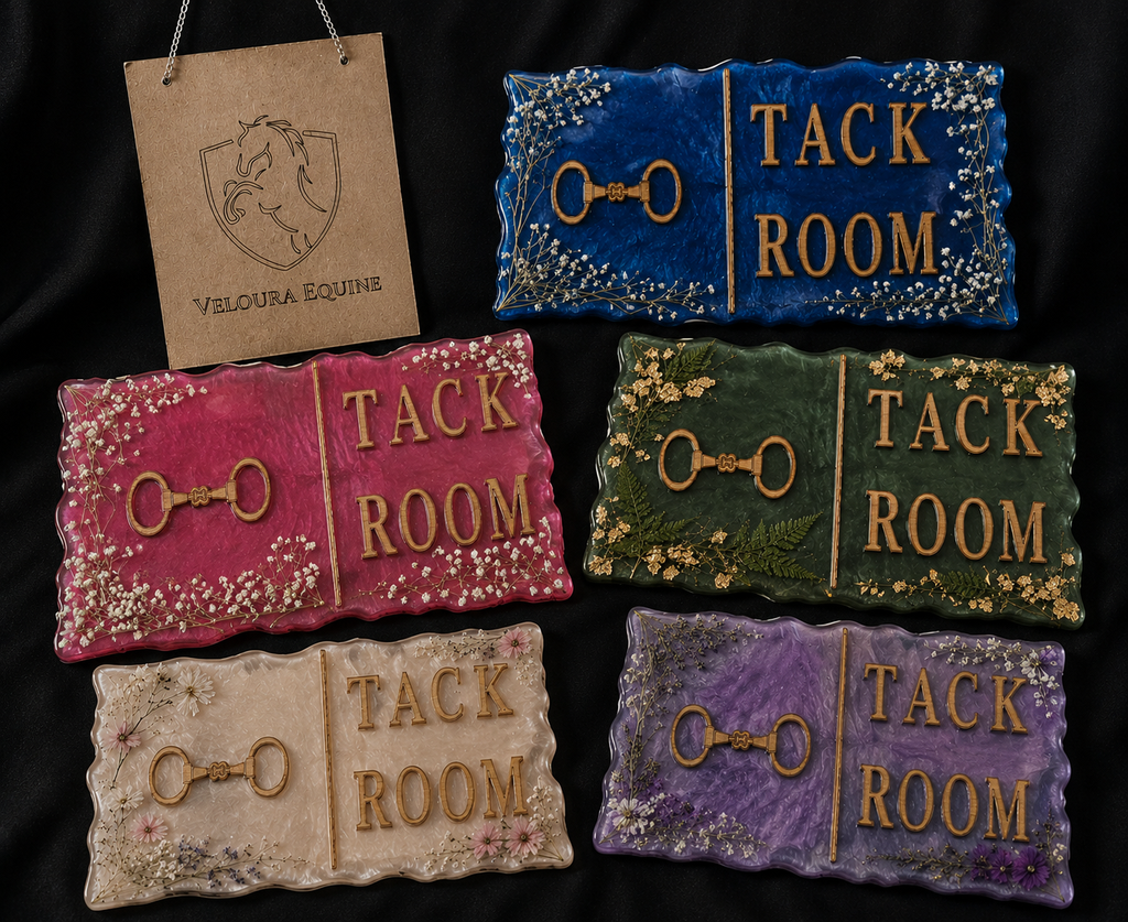 Veloura Resin Tack Room Door Sign