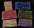Veloura Resin Tack Room Door Sign