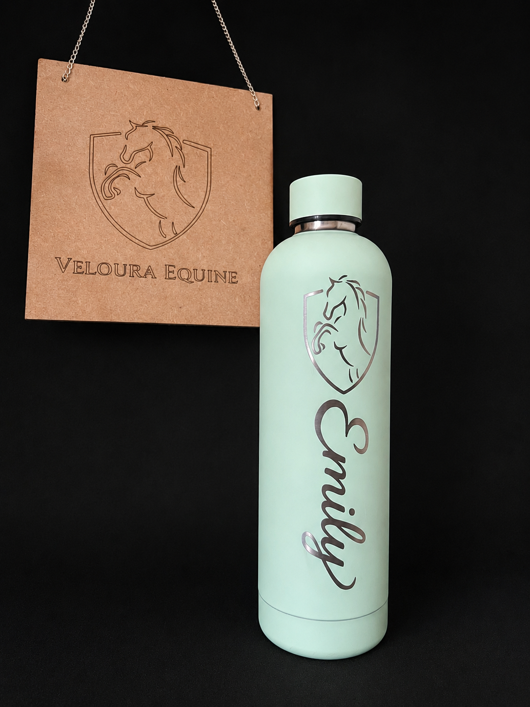 Veloura Custom Water Bottle - Single Engraving